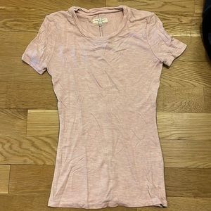 Rag & Bone pink tshirt with brown velvet lining